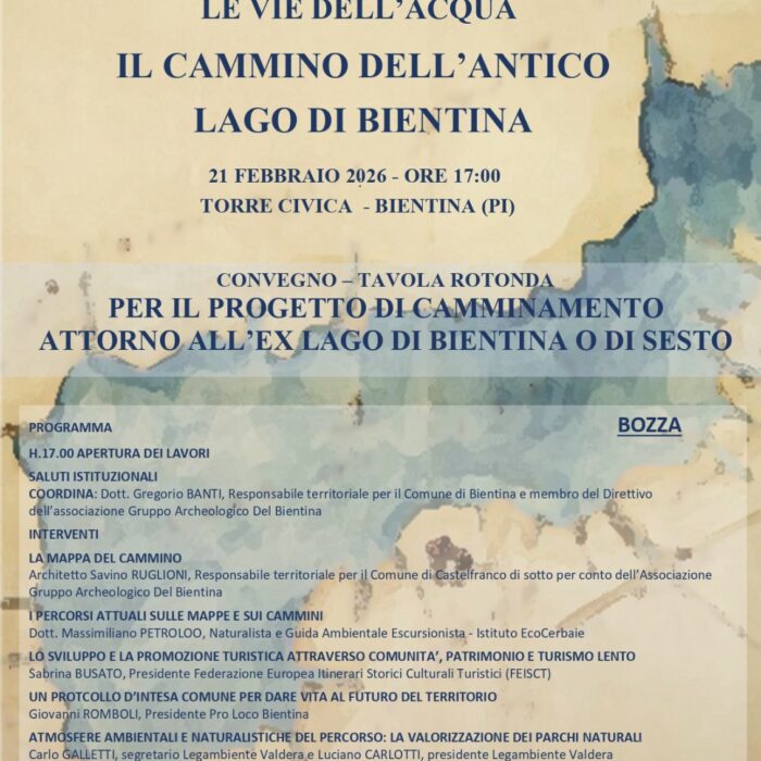 Il cammino dell'antico lago di Bientina
