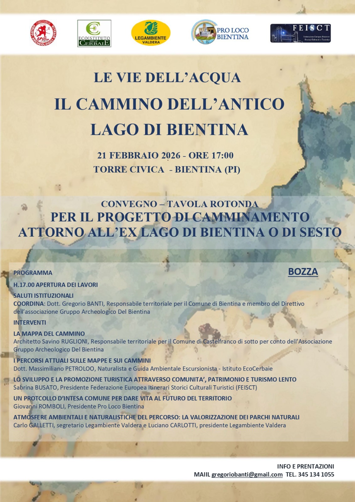 Il cammino dell'antico lago di Bientina