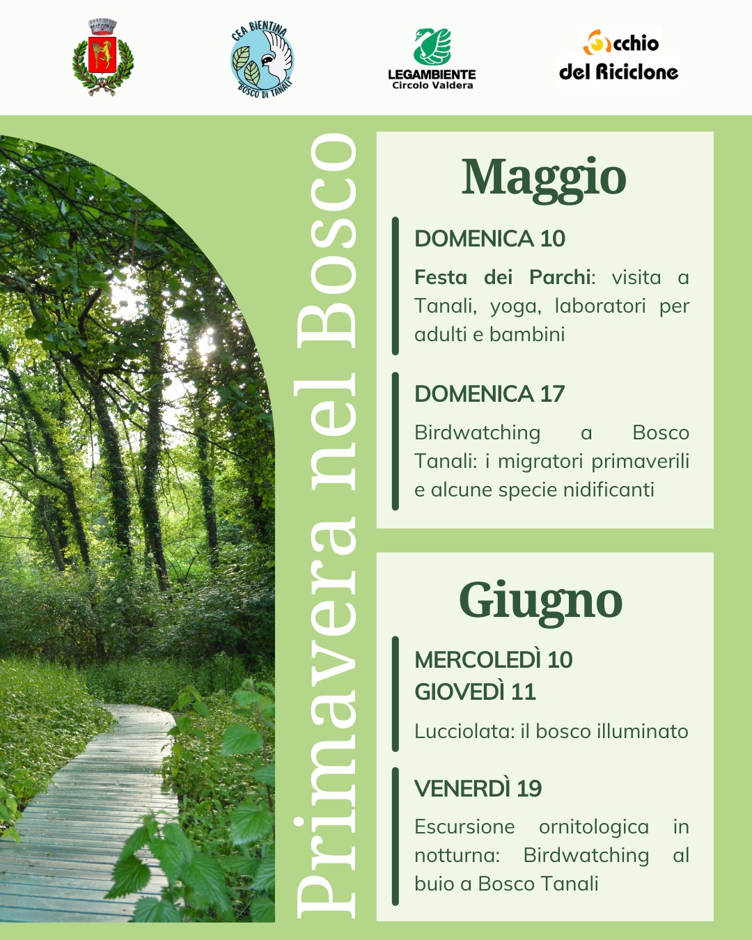 Escursione festa dei parchi a Bosco Tanali